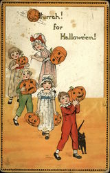 Hurrah! for Halloween! Postcard