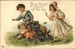 Many happy returns of the day. Children Postcard Postcard Postcard