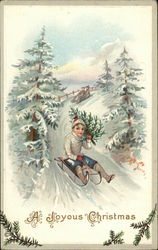 A Joyous Christmas Postcard