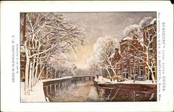 Snow Scene - Views in Old-Holland - Bensdorp's Royal Dutch Cocoa Advertising Postcard Postcard Postcard