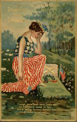 Decoration Day Greetings - In Memorial of Fallen Military Hero Memorial Day Postcard Postcard Postcard