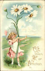 A Token of Affection Children Postcard Postcard Postcard