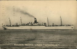 Panama Pacific Liner S. S. "Mongolia" Steamers Postcard Postcard Postcard