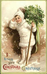 I Bring You Christmas Greetings Postcard