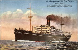 NYK Line - SS Hakone Maru Boats, Ships Postcard Postcard Postcard