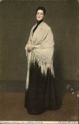 Woman in a shawl Postcard