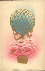 Flowers in a Balloon Postcard Postcard Postcard