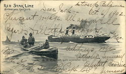 S.S. Zeeland, 30th September 1902 Postcard