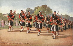 Pipers of the Highland Light Infantry Tuck's Oilette Series Postcard Postcard Postcard