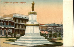 Estatua de Juarez, Tampico Mexico Postcard Postcard Postcard