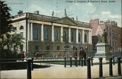 College of Surgeons & Stephen's Green Dublin Postcard