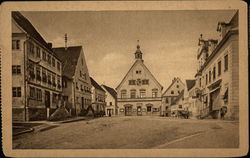 Town Square in Krumbach-Schwaben  Bavaria, Germany Postcard Postcard Postcard