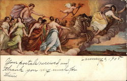 "Aurora" Palazzo Rospigliosi Art Guido Reni Postcard Postcard Postcard