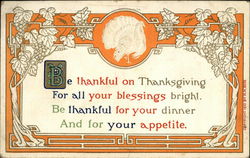 A Thanksgiving Poem Postcard Postcard Postcard