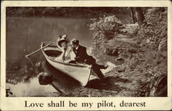 Love Shall Be My Pilot, Dearest Couples Postcard Postcard Postcard