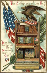 The Birthplace of Our Flag Patriotic Postcard Postcard Postcard