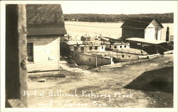 Part of Gills Rock Fishing Fleet and Gillsrock Bay Wisconsin Postcard Postcard Postcard