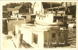 Port of Gillsrock Fishing Fleet Gills Rock, WI Postcard Postcard Postcard