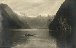 Boat on the Konigssee Lake Postcard