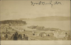 Aerial View of Town Postcard