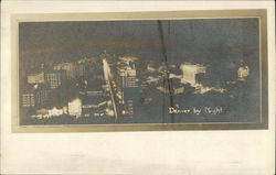 View of City by Night Postcard