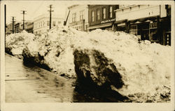 Snow Drifts in the Middle of Town Bremerton, WA Postcard Postcard Postcard