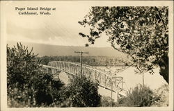 Puget Island Bridge Cathlamet, WA Postcard Postcard Postcard