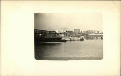 Stern Wheeler Entering Morrison St. Draw Postcard