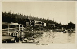 Taku Central Railway Train Postcard