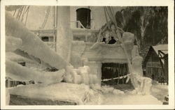 SS North Western Frozen in Ice Juneau, AK Postcard Postcard Postcard