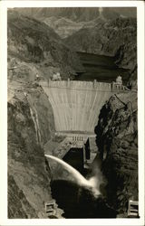 Hoover Dam On The Colorado River Postcard