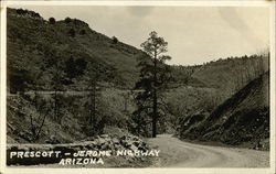 Prescott - Jerome Highway Arizona Postcard Postcard Postcard