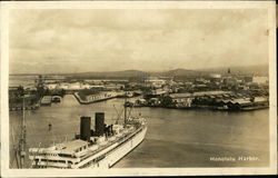 Honolulu Harbor Postcard