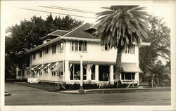 Two-story House with Awnings and Palm Trees Honolulu, HI Postcard Postcard Postcard