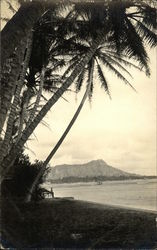 View of Diamond Head from Waikiki Honolulu, HI Postcard Postcard Postcard