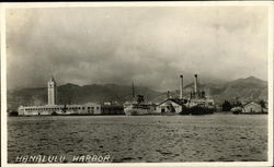 Honolulu Harbor Hawaii Postcard Postcard Postcard