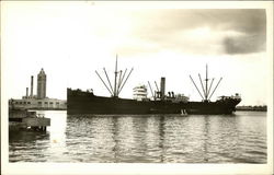 American steam merchant vessel Kaimoku, April 1941 Oahu, HI Postcard Postcard Postcard