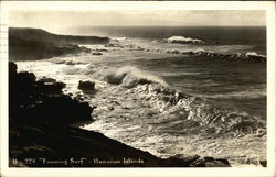 Foaming Surf Honolulu, HI Postcard Postcard Postcard