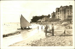 Waikiki Beach Honolulu, HI Postcard Postcard Postcard