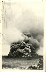 Halemaumau Volcano Spewing Smoke Hawaii Postcard Postcard Postcard