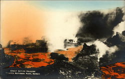 Great Active Volcano, Kilauea National Park Postcard