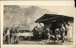 A Post Office in the Old West Postcard