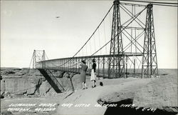 Suspension Bridge Over Little Colorado River Cameron, AZ Postcard Postcard Postcard