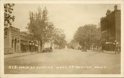 Main Street Looking West Postcard