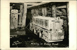 Mining in Butte, Mont. Montana Postcard Postcard Postcard