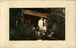 In Gorman's Japanese Gardens Couples Postcard Postcard Postcard