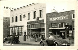 Street Scene with Cars Postcard