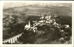 Ariel View of a City Postcard