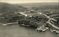 Ariel View of a California Coast Line Postcard