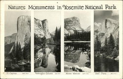 Natures Monuments in Yosemite National Park Postcard